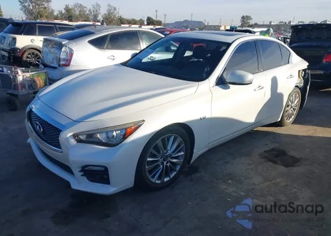 2017 Infiniti Q50 Red Sport 400 from USA, damaged, VIN JN1FV7AP0HM850895